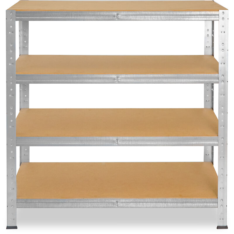 shelfplaza® HOME 100x80x40 cm Scaffale metallo per carichi pesanti blu con  4 ripiani con 175kg capacità di carico / Scaffali in metallo per garage  come scaffali per ripostiglio o officina