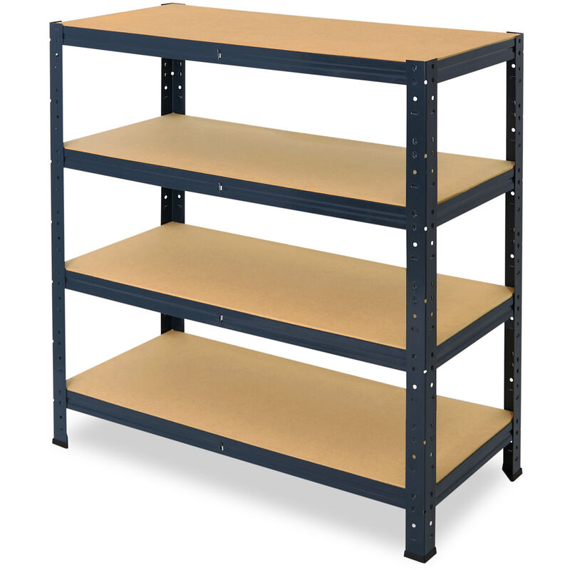 shelfplaza® HOME 90x60x40 cm Scaffale metallo per carichi pesanti blu con 3  ripiani con 175kg capacità di carico / Scaffali in metallo per garage come  scaffali per ripostiglio o officina