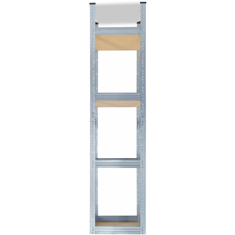 shelfplaza® PRO 200x60x60 cm Scaffale metallo per carichi pesanti zincato  con 4 ripiani con 200kg capacità di carico / Scaffali in metallo per garage  come scaffali per ripostiglio o officina