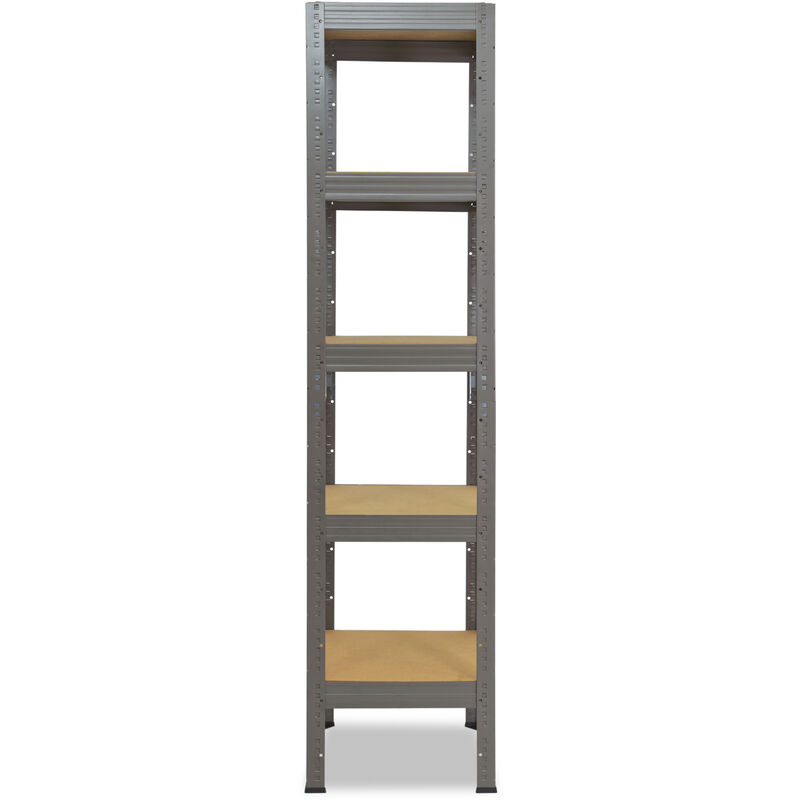 shelfplaza® PRO 200x60x60 cm Scaffale metallo per carichi pesanti grigio  con 5 ripiani con 200kg capacità di carico / Scaffali in metallo per garage  come scaffali per ripostiglio o officina