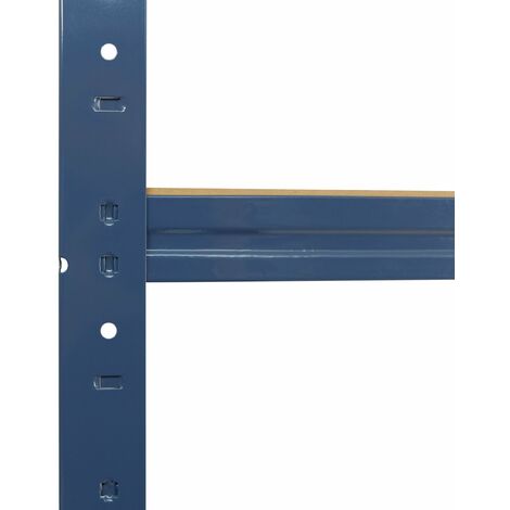 shelfplaza® HOME 200x100x50 cm Scaffale metallo per carichi pesanti blu con  6 ripiani con 145kg