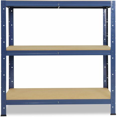 shelfplaza® HOME 100x110x30 cm Scaffale metallo per carichi pesanti blu con  4 ripiani con 175kg capacità di carico / Scaffali in metallo per garage  come scaffali per ripostiglio o officina