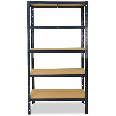 shelfplaza® HOME 100x80x50 cm Scaffale metallo per carichi pesanti  antracite con 3 ripiani con 175kg capacità di carico / Scaffali in metallo  per garage come scaffali per ripostiglio o officina