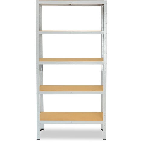 shelfplaza® HOME 230x70x30 cm Scaffale metallo per carichi pesanti bianco  con 7 ripiani con 125kg capacità di carico / Scaffali in metallo per garage  come scaffali per ripostiglio o officina