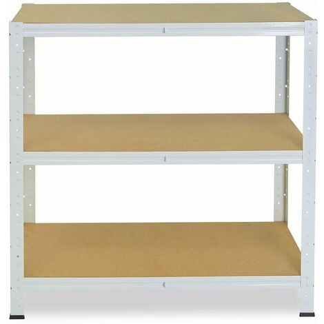 shelfplaza® HOME 155x50x50 cm Scaffale metallo per carichi pesanti bianco  con 6 ripiani con 145kg capacità di carico / Scaffali in metallo per garage  come scaffali per ripostiglio o officina