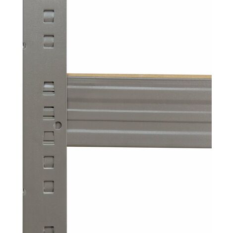 shelfplaza® PRO 200x50x30 cm Scaffale metallo per carichi pesanti grigio con  5 ripiani con 200kg