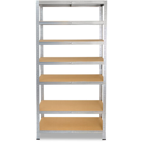 shelfplaza® HOME 200x80x60 cm Scaffale metallo per carichi pesanti bianco  con 6 ripiani con 145kg