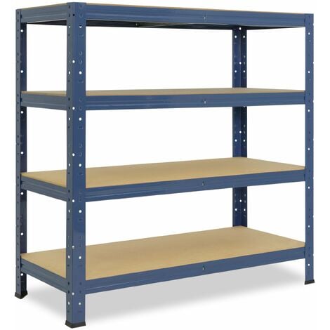 shelfplaza® HOME 100x60x45 cm Scaffale metallo per carichi pesanti blu con  3 ripiani con 175kg capacità di carico / Scaffali in metallo per garage  come scaffali per ripostiglio o officina