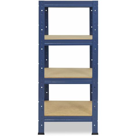 shelfplaza® HOME 200x75x30 cm Scaffale metallo per carichi pesanti blu con  6 ripiani con 145kg capacità di carico / Scaffali in metallo per garage  come scaffali per ripostiglio o officina