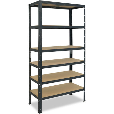 shelfplaza® HOME 230x120x60 cm Scaffale metallo per carichi pesanti bianco  con 6 ripiani con 145kg capacità di carico / Scaffali in metallo per garage  come scaffali per ripostiglio o officina