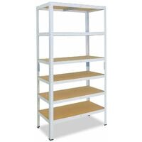 shelfplaza® HOME 200x60x40 cm Scaffale metallo per carichi pesanti blu con  6 ripiani con 145kg