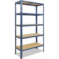 shelfplaza® PRO 230x30x30 cm Scaffale metallo per carichi pesanti zincato  con 5 ripiani con 200kg