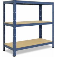 shelfplaza® HOME 180x50x50 cm Scaffale metallo per carichi pesanti blu con  6 ripiani con 145kg capacità di carico / Scaffali in metallo per garage  come scaffali per ripostiglio o officina