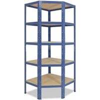 shelfplaza® HOME 180x90x40 cm Scaffale metallo per carichi pesanti blu con  6 ripiani con 145kg capacità di carico / Scaffali in metallo per garage  come scaffali per ripostiglio o officina