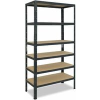 shelfplaza® HOME 200x100x50 cm Scaffale metallo per carichi pesanti blu con  6 ripiani con 145kg capacità di carico / Scaffali in metallo per garage  come scaffali per ripostiglio o officina