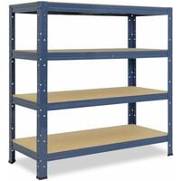 shelfplaza® HOME 200x50x50 cm Scaffale metallo per carichi pesanti bianco  con 5 ripiani con 175kg capacità di carico / Scaffali in metallo per garage  come scaffali per ripostiglio o officina