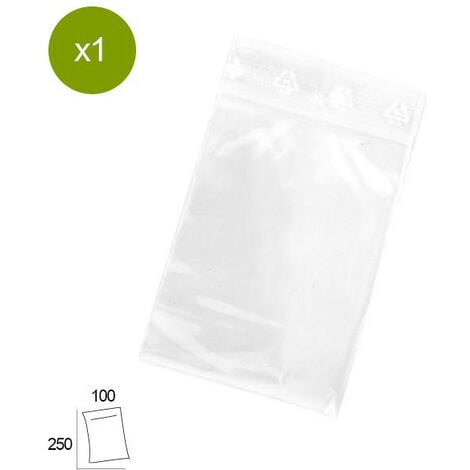 1000 petits sachets plastique Zip 40x60 mm