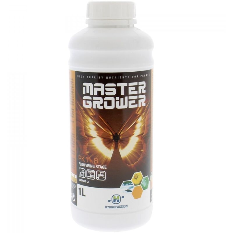 Master Grower Bio Floraison 1L - Engrais Naturel Algues & Consoude Pour Floraison Explosive, Certifié AB, Idéal Plantes Intérieur & Extérieur