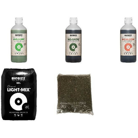 Kit D'Engrais Bio BioBizz Try Pack Pour Plantes D'Extérieur - Fish Mix, Bio Bloom, Top Max (3x 250ml)