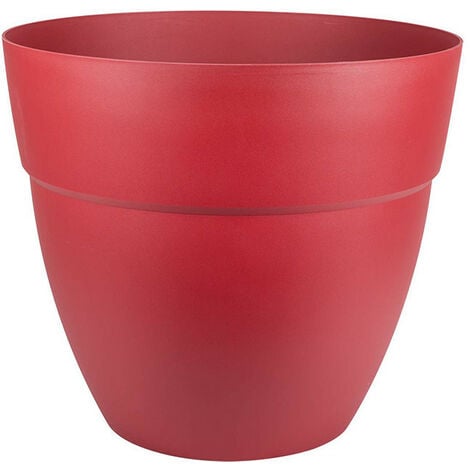 Pot de fleurs rond en plastique EDA Graphit Up blanc cérusé - Ø 50 cm -  Jardinières et bacs - Achat & prix