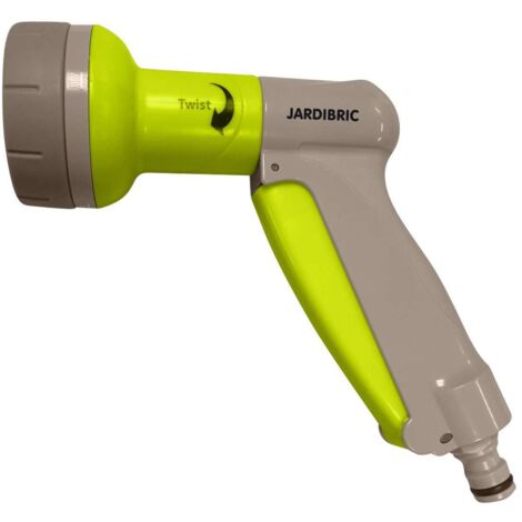 Pistolet D'arrosage Et Lavage Métal – 6 Jets Dont 1 Rotatif, Réglable, Robuste, Pour Jardin, Terrasse, Voiture