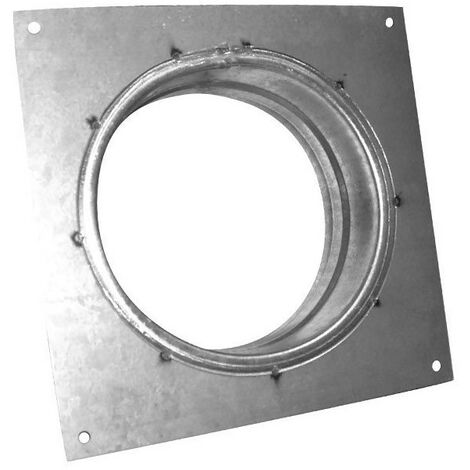 Flange carrée en métal Ø160mm - Conduit de ventilation
