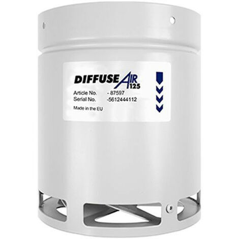 DiffuseAir 125 - SystemAir , répartiteur intraction d'air salle de culture et growroom