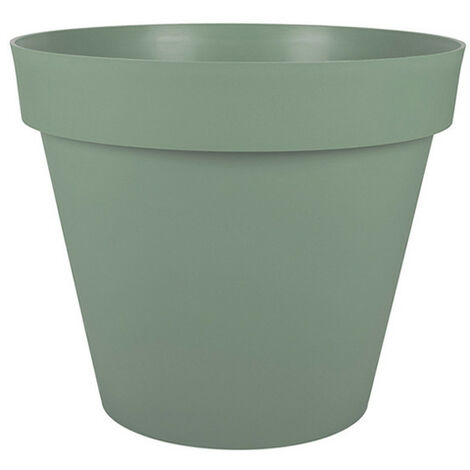 5x pièces pot rond vert foncé / pot de fleur plastique diamètre 16 cm et  hauteur 12 cm