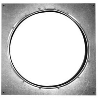 Flange carrée en métal Ø125mm - Conduit de ventilation