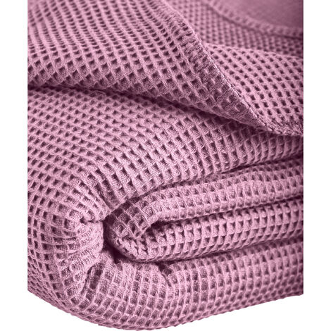 150x210 91 Farbe cm Diva Pique Decke Qualität Größe rosé Kuscheldecke la Kneer