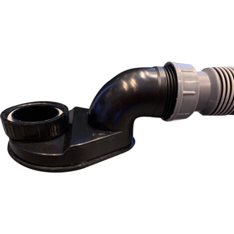 SIPHON EXTRA PLAT+FLEXIBLE - Compatible avec toutes les baignoires îlot SPALINA
