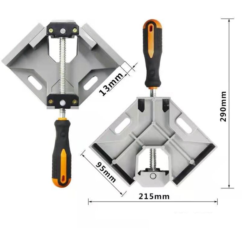 4Pcs 90° Presse d'angle Serre joint Dormant Soudure Menuiserie