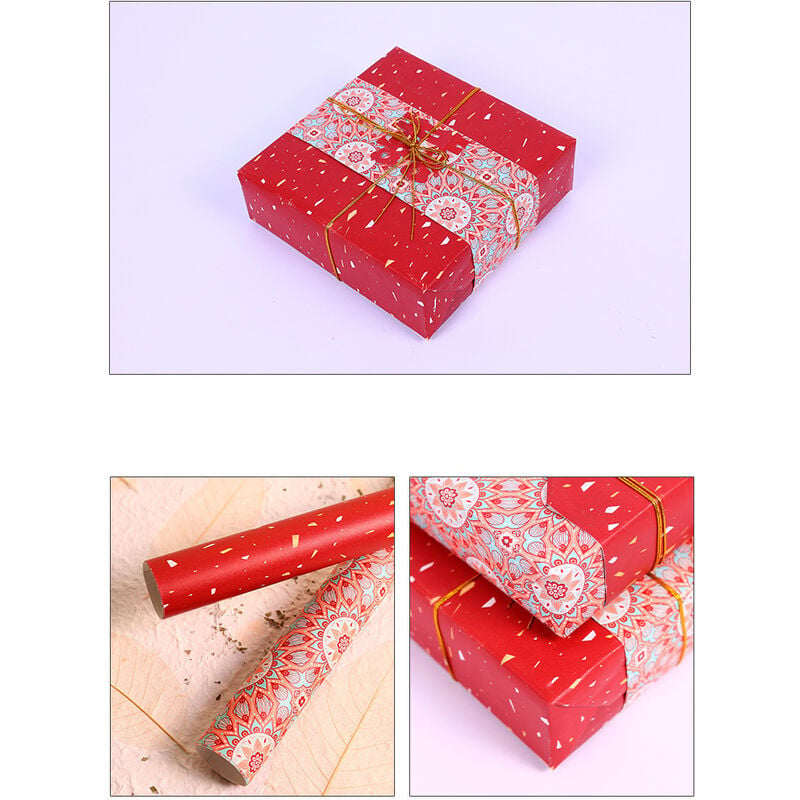 Papier cadeau kraft rouge - 10m - Emballage professionnel