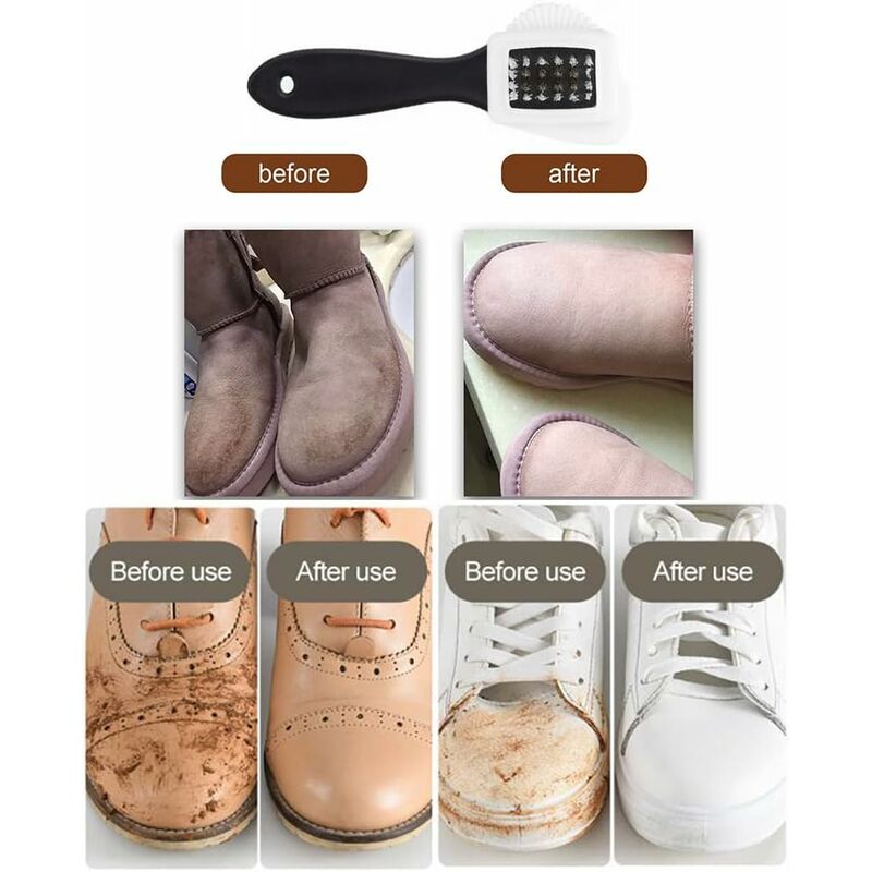 Brosse à Daim pour Nettoyer Les Chaussures - Brosse à Chaussures en Nubuck  pour Bottes en Cuir Suédé Nettoyage de Chaussures : : Mode