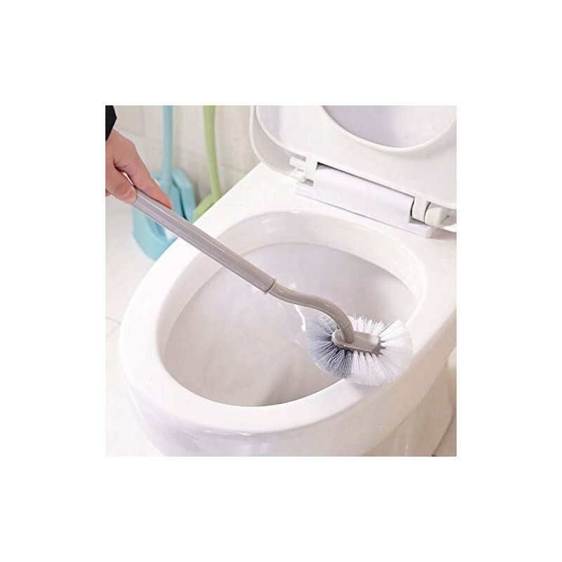 IFAN™ Lot de 2 brosses de nettoyage pour toilettes - Forme courbée vers  espace étroit - Séchage à suspendre - Économie d'espace - Design japonais