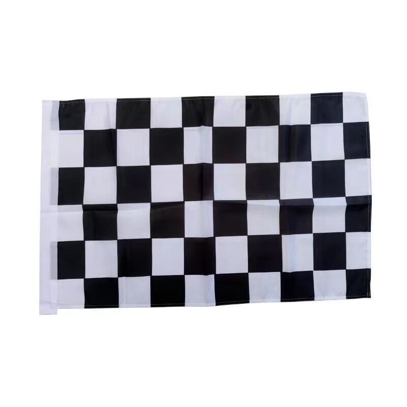 Drapeau Damier noir et blanc 96x64 cm Drapeau Damiers