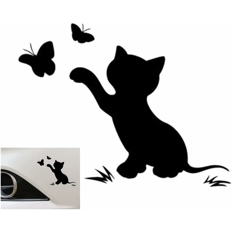 Set De 4 Autocollants Papillon Brun/marron/violet - Pour Voiture, Moto, Déco