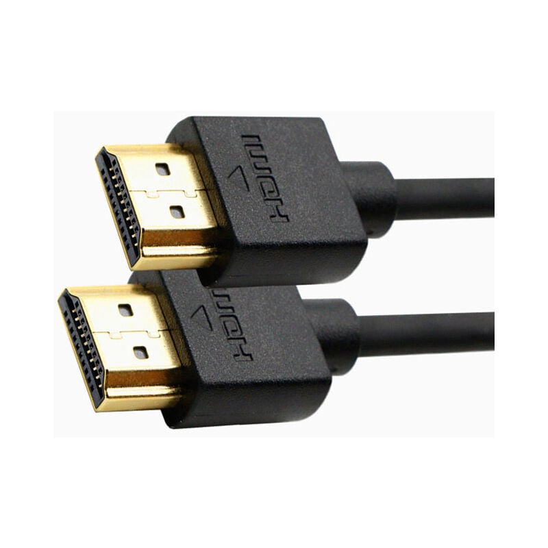 Câble HDMI A 2.0 vers HDMI A haute vitesse Ultra HD, supportant les formats  3D et avec canal de retour audio, 2 m, noir