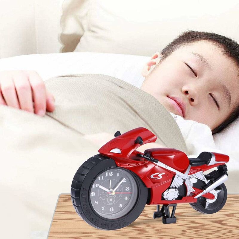 Réveil De Style Moto Dessin Animé Pour Enfants (Rouge) | Leroy Merlin