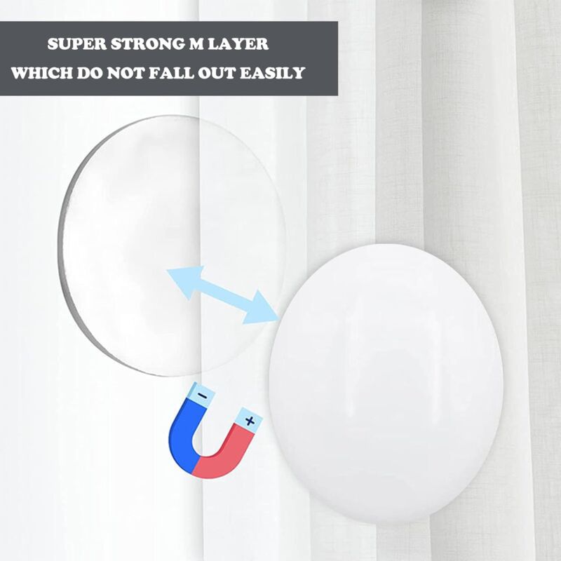 Lot De 10 Poids Pour Rideaux De Douche - Magnétiques Et Étanches | Anti-Souffle Et Stabilité