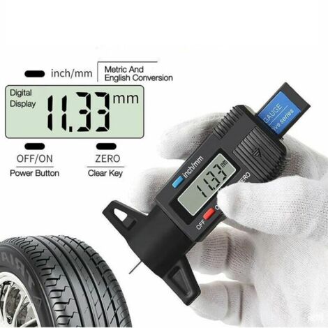 Jauge de profondeur numérique LCD pour pneus - Équipement auto