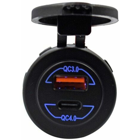 Charge Rapide Pd Qc Chargeur De Voiture Usb Prise Usb Chargeur Rapide Pour Voiture