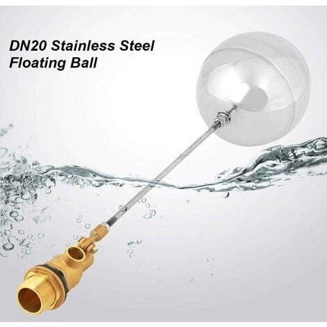 Robinet à flotteur DN20, G3/4 "Boule de flottement de robinet flottant de capteur d'eau à filetage mâle flotte valve+robinet flotteur piscine robinet flotteur piscine robinet flotteur piscine robinet