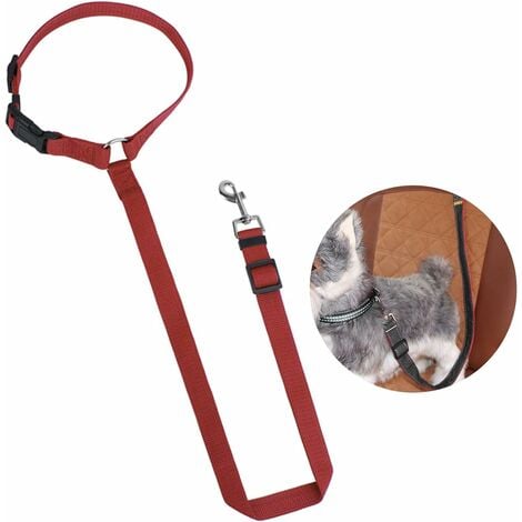2pcs (Rouge) Harnais de sécurité pour chien - En polyester - Corde de  remorquage - Amortisseur de sécurité - Sangle élastique - Double usage -  Pour
