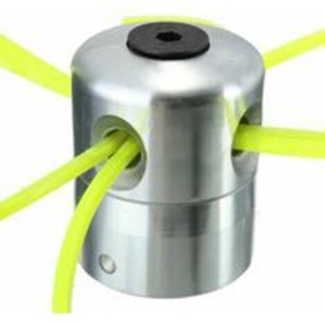 2 Têtes De Coupe Débroussailleuse En Aluminium - Ligne Nylon Carrée, Filetage Gauche, Pour Tondeuse à Gazon