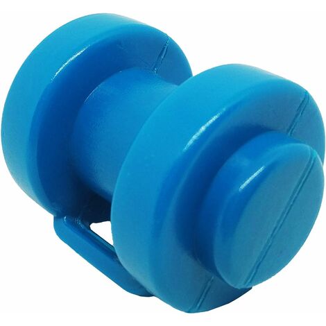 12 Embouts De Poteau Pour Filet De Trampoline - Bouchons De Protection Bleus, Diamètre 25 Mm, Avec Crochets Pour Fixer Le Filet