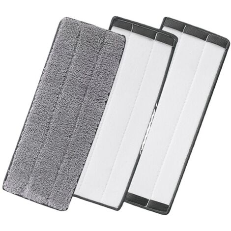Remplacement de vadrouille de nettoyage,5 pièces 32x10 têtes de vadrouille de sol plat rempli de microfibre chiffon vaporisateur vadrouille visible Wable tampons en tissu humide et sec pour le bureau 
