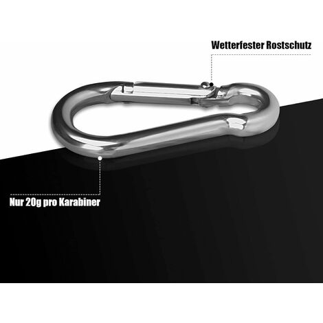 Mousqueton acier x l.50 mm