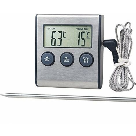 Thermomètre de cuisson professionnel, avec 2 sondes et cuisine à éc