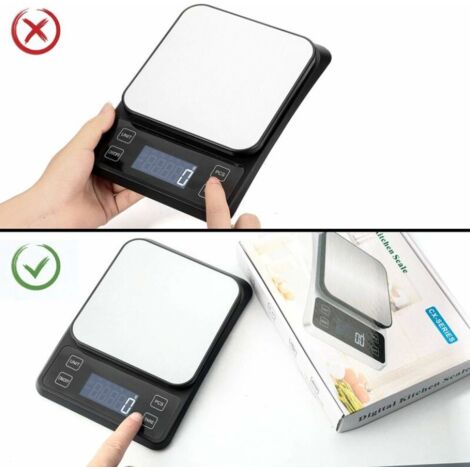Balance De Precision Numérique 10kg - Précision 1g - Rechargeable USB - Écran LCD - Multifonction Tare Balance De Cuisine
